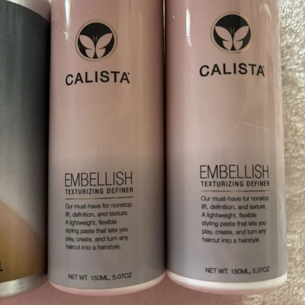 Calista Hair Products LOT Embellish Finishing Texturizing Stratosphere NEW